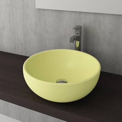 Bocchi Venezia Çanak Lavabo 45 cm Mat Sarı 1119-026-0125 - BOCCHI (1)
