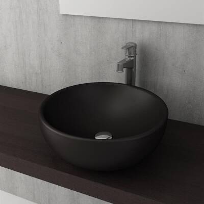 Bocchi Venezia Çanak Lavabo 45 cm Mat Siyah 1119-004-0125 - BOCCHI (1)