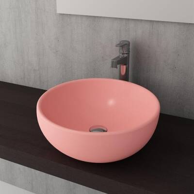 Bocchi Venezia Çanak Lavabo 45 cm Mat Somon 1119-032-0125 - BOCCHI (2)
