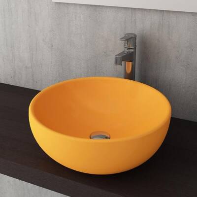 Bocchi Venezia Çanak Lavabo 45 cm Parlak Mandalina Sarısı 1119-021-0125 - BOCCHI (1)
