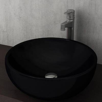 Bocchi Venezia Çanak Lavabo 45 cm Parlak Siyah 1119-005-0125 - BOCCHI (1)