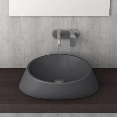 Bocchi Venezia Çanak Lavabo 56 cm Mat Antrasit 1010-020-0125 - BOCCHI (1)