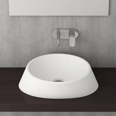Bocchi Venezia Çanak Lavabo 56 cm Mat Beyaz 1010 002 0125 - BOCCHI (1)