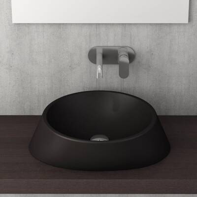 Bocchi Venezia Çanak Lavabo 56 cm Mat Siyah 1010-004-0125 - BOCCHI (2)
