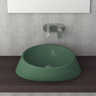 Bocchi Venezia Çanak Lavabo 56 cm Mat Yeşil 1010-027-0125 - BOCCHI (1)
