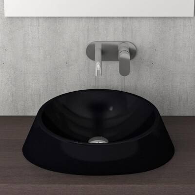 Bocchi Venezia Çanak Lavabo 56 cm Parlak Siyah 1010-005-0125 - BOCCHI (1)