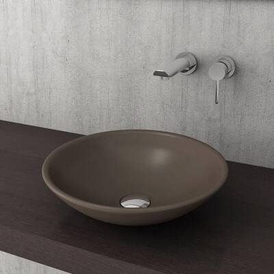 Bocchi Venezia Çanak Lavabo Mat Kahverengi 40 cm 1120-025-0125 - BOCCHI (1)