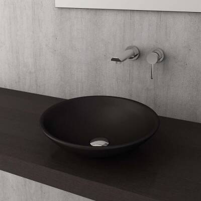 Bocchi Venezia Çanak Lavabo Mat Siyah 40 cm 1120-004-0125 - BOCCHI (1)