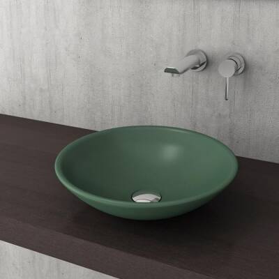 Bocchi Venezia Lavabo Çanak 40 cm Mat Yeşil 1120-027-0125 - BOCCHI (1)