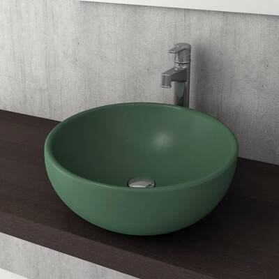 Bocchi Venezia Lavabo Çanak 45 cm Mat Yeşil 1119-027-0125 - BOCCHI (1)