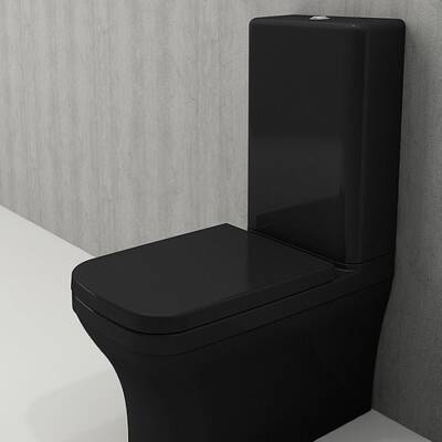 Bocchi Venezia Rezervuar Parlak Siyah İç Seti Hariç Klozet Hariç 1465-005-0320 - BOCCHI (2)