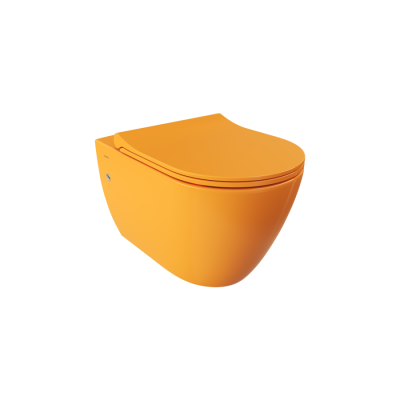Bocchi Venezia Rimless Asma Klozet Parlak Mandalina Sarısı - BOCCHI