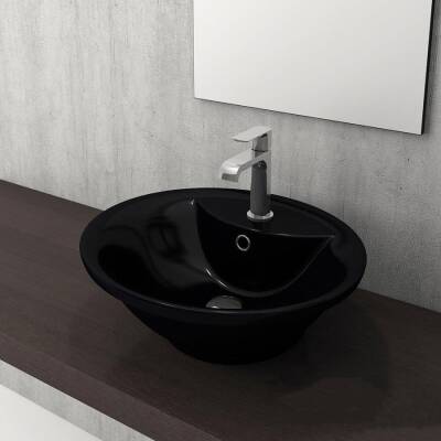 Bocchi Verona Çanak Lavabo 50 cm Parlak Siyah 1046-005-0126 - BOCCHI (1)