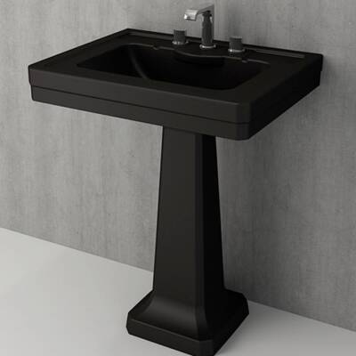 Bocchi Verona Üç Armatür Delikli Lavabo 71 cm Mat Siyah 1040-004-0127 - BOCCHI (1)