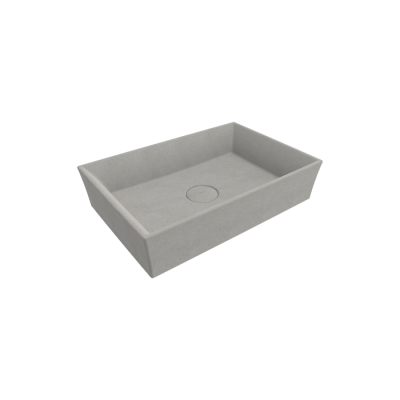 Bocchi Vessel 56 cm Dikdörtgen Lavabo Mat Beton Lavabo - BOCCHI
