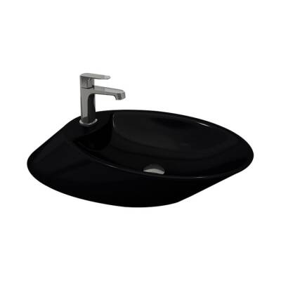 Bocchi Vessel Batarya Banklı Çanak Lavabo 72 cm Parlak Siyah 1021-005-0126 - BOCCHI