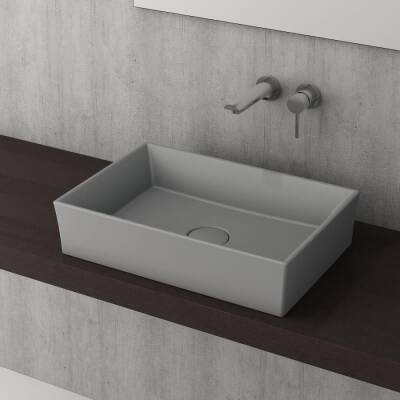 Bocchi Vessel Çanak Lavabo 56 cm Mat Gri 1172-006-0125 - BOCCHI (1)