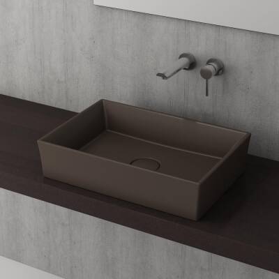 Bocchi Vessel Çanak Lavabo 56 cm Mat Kahverengi 1172-025-0125 - BOCCHI (1)