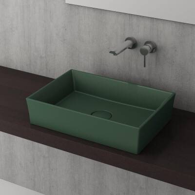 Bocchi Vessel Çanak Lavabo 56 cm Mat Yeşil 1172-027-0125 - BOCCHI (1)