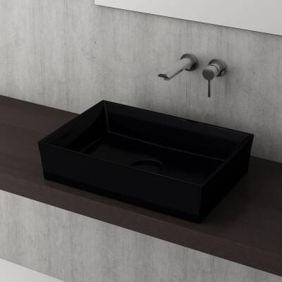 Bocchi Vessel Çanak Lavabo 56 cm Parlak Siyah 1172-005-0125 - BOCCHI (1)