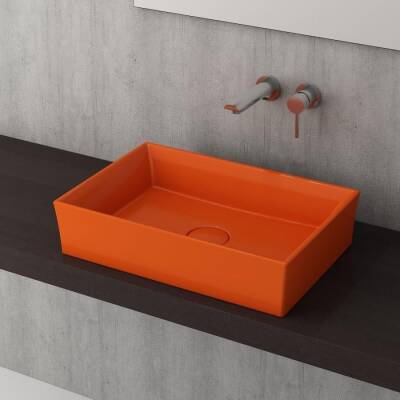 Bocchi Vessel Çanak Lavabo 56 cm Parlak Turuncu 1172-012-0125 - BOCCHI (1)