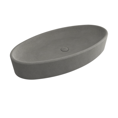 Bocchi Vessel Elips Çanak Lavabo 85 cm Mat Beton - BOCCHI