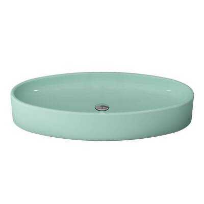 Bocchi Vessel Elips Çanak Lavabo 85 Cm Mat Mint Yeşil 1014-033-0125 - BOCCHI