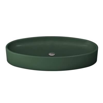 Bocchi Vessel Elips Çanak Lavabo 85 Cm Mat Yeşil 1014-027-0125 - BOCCHI