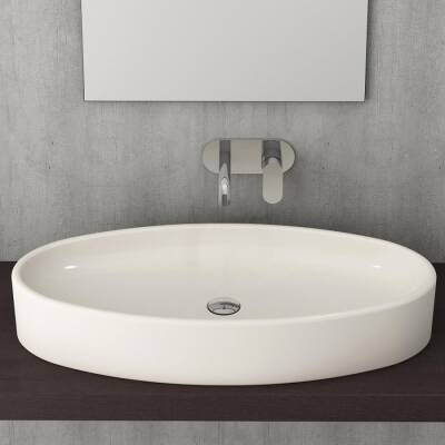 Bocchi Vessel Elips Çanak Lavabo 85 Cm Parlak Bisküvi 1014-014-0125 - BOCCHI (1)