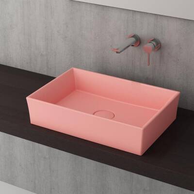 Bocchi Vessel Lavabo Çanak 56 cm Mat Somon 1172-032-0125 - BOCCHI (1)