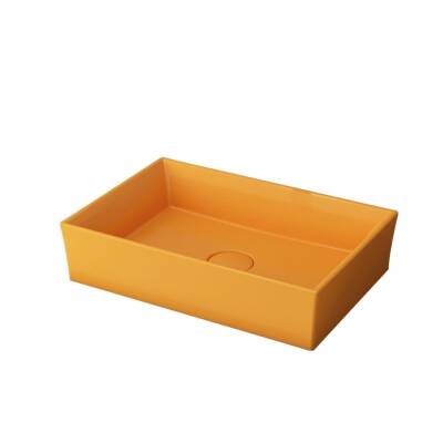 Bocchi Vessel Lavabo Çanak 56 cm Parlak Mandalina Sarısı 1172-021-0125 - BOCCHI (2)