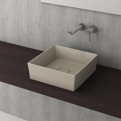 Bocchi Vessel Tezgah Üstü Lavabo 38x38 Cm Mat Kaşmir 1173-011-0125 - BOCCHI