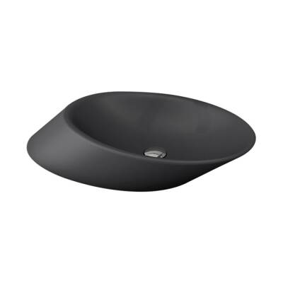 Bocchi Vessel Yatay Çanak Lavabo 72 cm Mat Antrasit 1013-020-0125 - BOCCHI