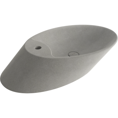 Bocchi Vessel Yatay Çanak Lavabo 72 cm Mat Beton - BOCCHI