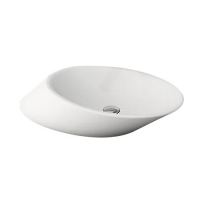 Bocchi Vessel Yatay Çanak Lavabo 72 cm Mat Beyaz 1013-002-0125 - BOCCHI