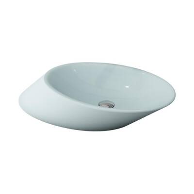 Bocchi Vessel Yatay Çanak Lavabo 72 cm Mat Buz Mavi 1013-029-0125 - BOCCHI