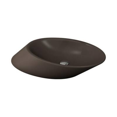 Bocchi Vessel Yatay Çanak Lavabo 72 cm Mat Kahverengi 1013-025-0125 - BOCCHI