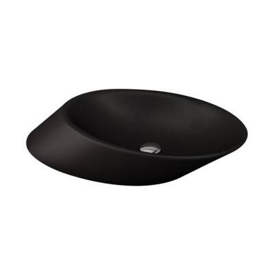 Bocchi Vessel Yatay Çanak Lavabo 72 cm Mat Siyah 1013-004-0125 - BOCCHI