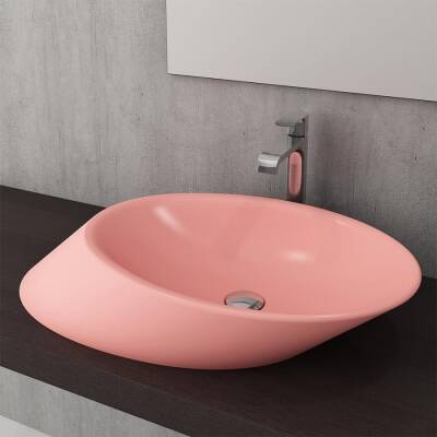 Bocchi Vessel Yatay Çanak Lavabo 72 cm Mat Somon 1013-032-0125 - BOCCHI (1)