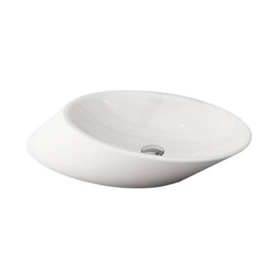 Bocchi Vessel Yatay Çanak Lavabo 72 cm Parlak Beyaz 1013-001-0125 - BOCCHI