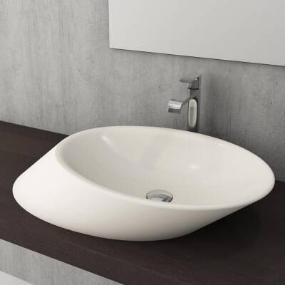 Bocchi Vessel Yatay Çanak Lavabo 72 cm Parlak Bisküvi 1013-014-0125 - BOCCHI (1)