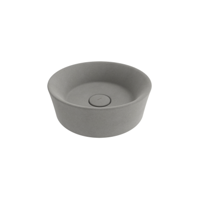 Bocchi Vessel Yuvarlak Çanak Lavabo 38 cm Mat Beton - BOCCHI