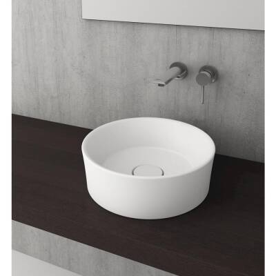 Bocchi Vessel Yuvarlak Çanak Lavabo 38 cm Parlak Beyaz 1174-061-0125 - BOCCHI (1)