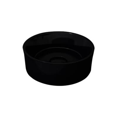 Bocchi Vessel Yuvarlak Çanak Lavabo 38 cm Parlak Siyah 1174-005-0125 - BOCCHI