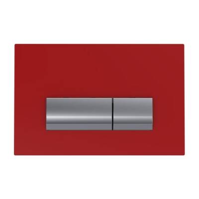 Bocchi Vivente Gömme Rezervuar Kumanda Paneli Metal Cam Kırmızı 8200-0152 - BOCCHI