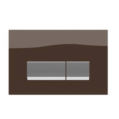 Bocchi Vivente Gömme Rezervuar Kumanda Paneli Metal Kahve Cam 8200-0163 - BOCCHI