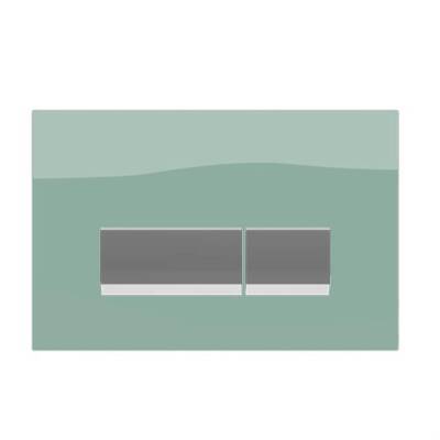 Bocchi Vivente Gömme Rezervuar Kumanda Paneli Metal Mint Yeşili Cam 8200-0167 - BOCCHI