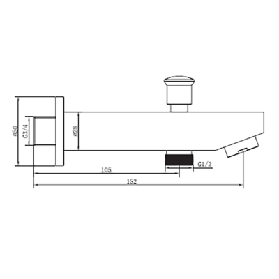 Bocchi Yönlendiricili Çıkış Ucu, Yuvarlak Siyah - BOCCHI (1)