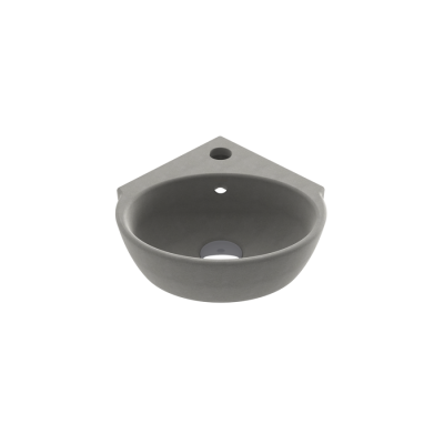 Bocci Taromina Arch Köşe Lavabo 30 cm Mat Beton - BOCCHI
