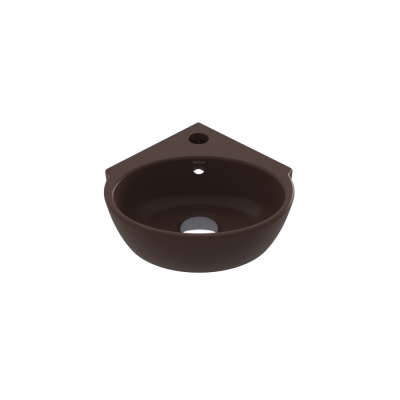 Bocci Taromina Arch Köşe Lavabo 30 cm Mat Kahve - BOCCHI